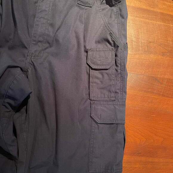 5.11 Tactical Series Pants Mens 36 x 34 Blue Cargo Canvas Straight Leg - Picture 6 of 9